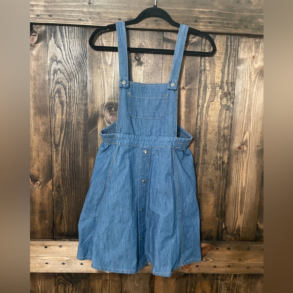 Jean overall dress